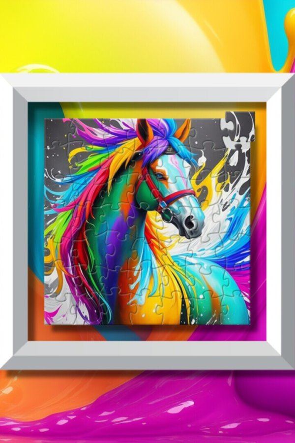 Capa de Color Splash: Horses