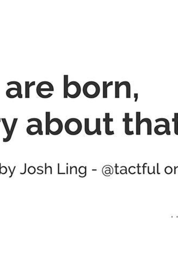 Capa de you are born, sorry about that